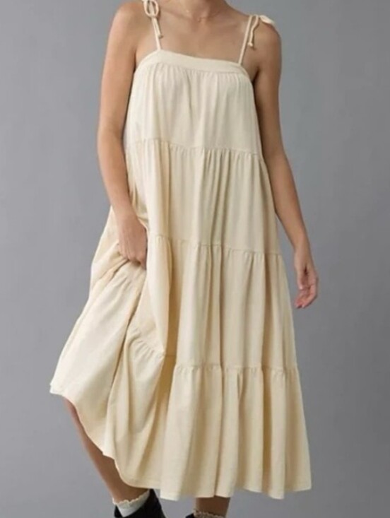 American Eagle Outfitters Dresses & Skirts - AE Sunchaser Knit Tie Shoulder Maxi Dress